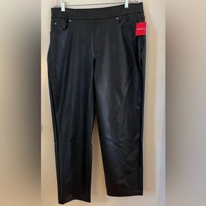 SPANX, NWT Women’s Black Faux Leather Pants, Women’s XL.